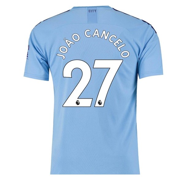 Camiseta Manchester City NO.27 Cancelo Primera equipación 2019-2020 Azul